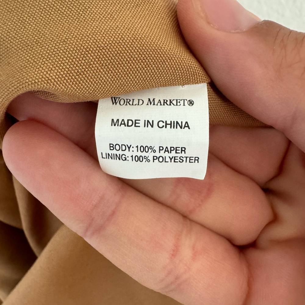 World Market Paper Tote Bag View 2
